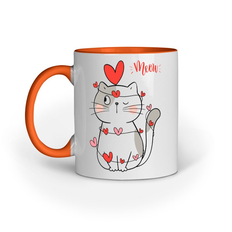 Cute Cat Valentine’s Day – Ceramic Mug - Fashion Greet