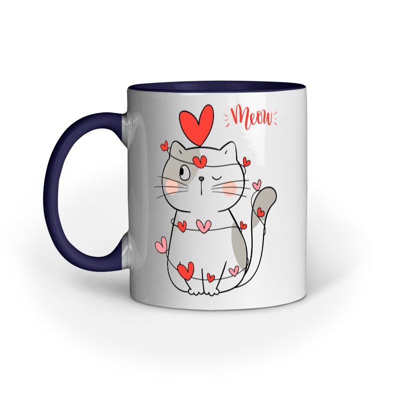 Cute Cat Valentine’s Day – Ceramic Mug - Fashion Greet