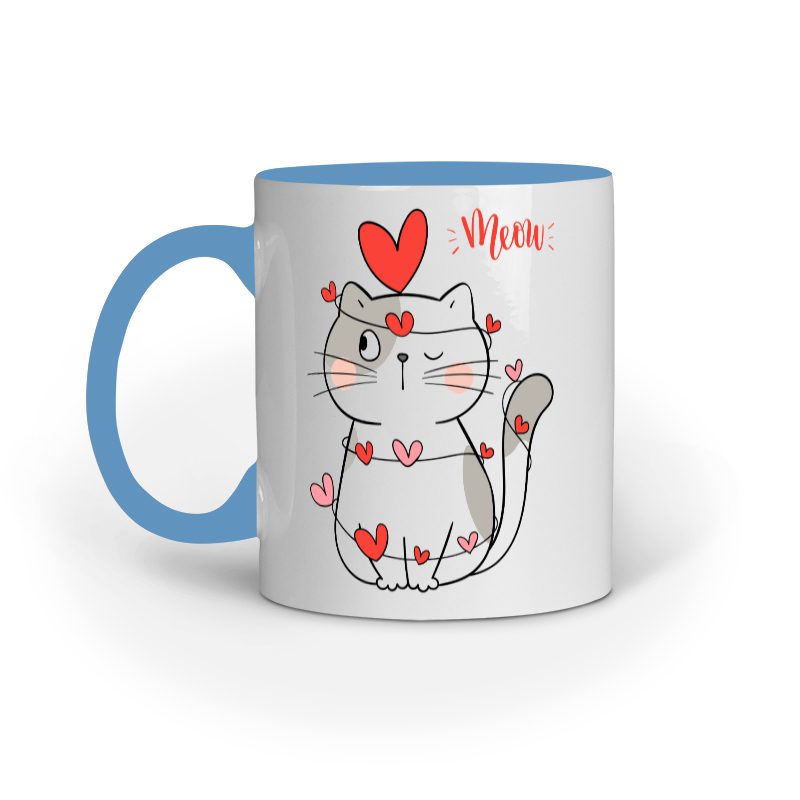 Cute Cat Valentine’s Day – Ceramic Mug - Fashion Greet