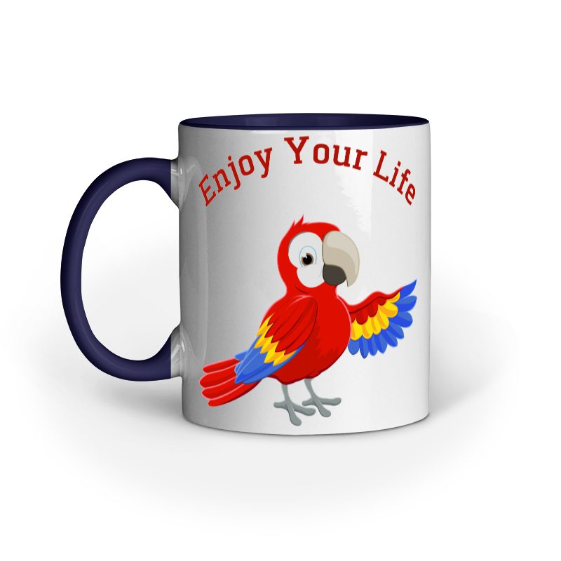 Enjoy Your Life Playful Bird – Ceramic Mug - Fashion Greet Enjoy Your Life Playful Bird – Ceramic Mug - Fashion Greet