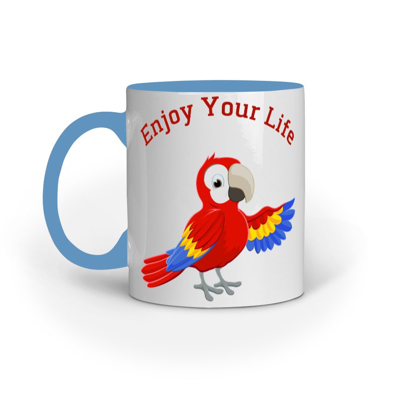Enjoy Your Life Playful Bird – Ceramic Mug - Fashion Greet Enjoy Your Life Playful Bird – Ceramic Mug - Fashion Greet