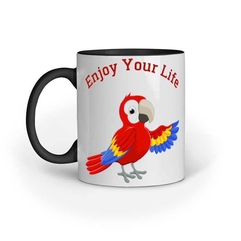 Enjoy Your Life Playful Bird – Ceramic Mug - Fashion Greet Enjoy Your Life Playful Bird – Ceramic Mug - Fashion Greet