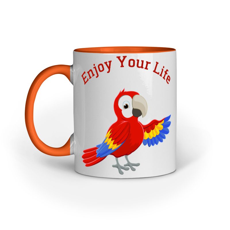 Enjoy Your Life Playful Bird – Ceramic Mug - Fashion Greet Enjoy Your Life Playful Bird – Ceramic Mug - Fashion Greet
