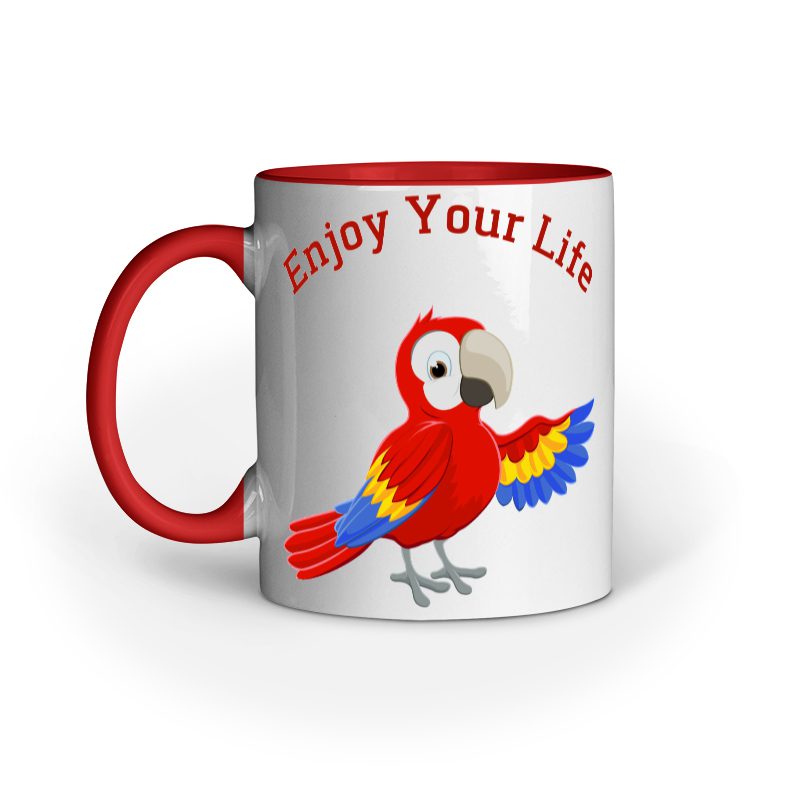Enjoy Your Life Playful Bird – Ceramic Mug - Fashion Greet Enjoy Your Life Playful Bird – Ceramic Mug - Fashion Greet