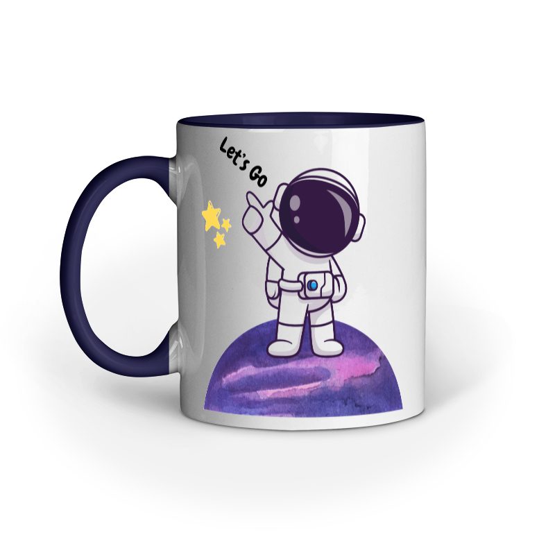 Cute Planet Astronaut – Ceramic Mug - Fashion Greet