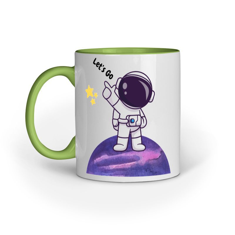Cute Planet Astronaut – Ceramic Mug - Fashion Greet