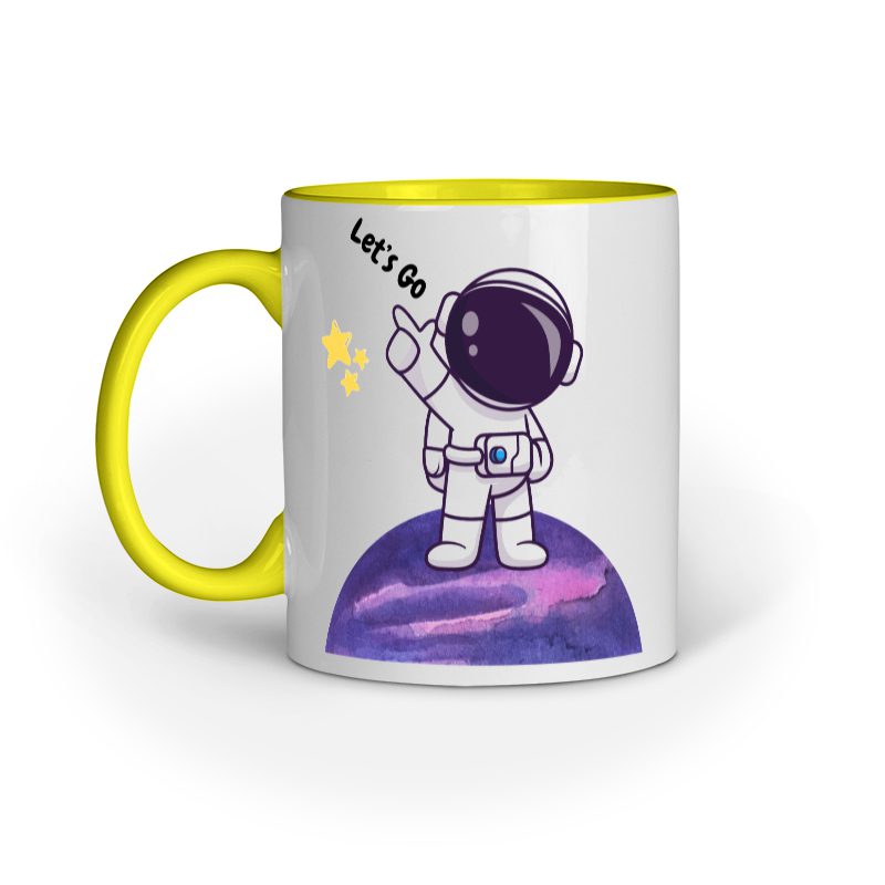Cute Planet Astronaut – Ceramic Mug - Fashion Greet