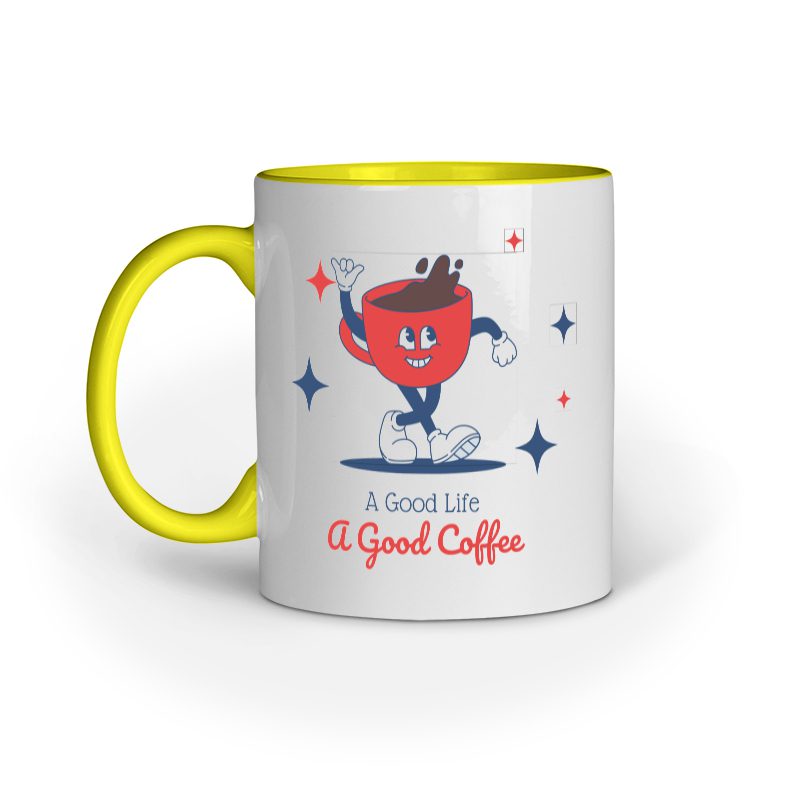 Good Life a Good Coffee – Ceramic Mug - Fashion Greet