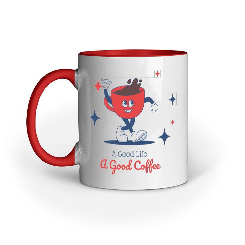Good Life a Good Coffee – Ceramic Mug - Fashion Greet