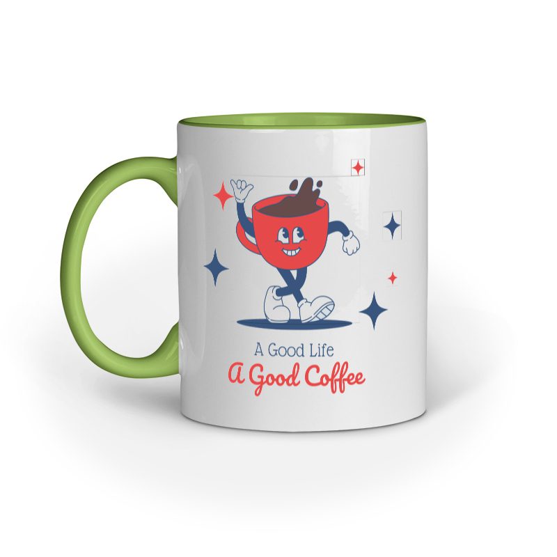 Good Life a Good Coffee – Ceramic Mug - Fashion Greet