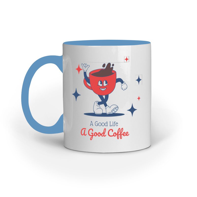 Good Life a Good Coffee – Ceramic Mug - Fashion Greet