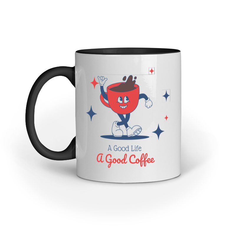 Good Life a Good Coffee – Ceramic Mug - Fashion Greet