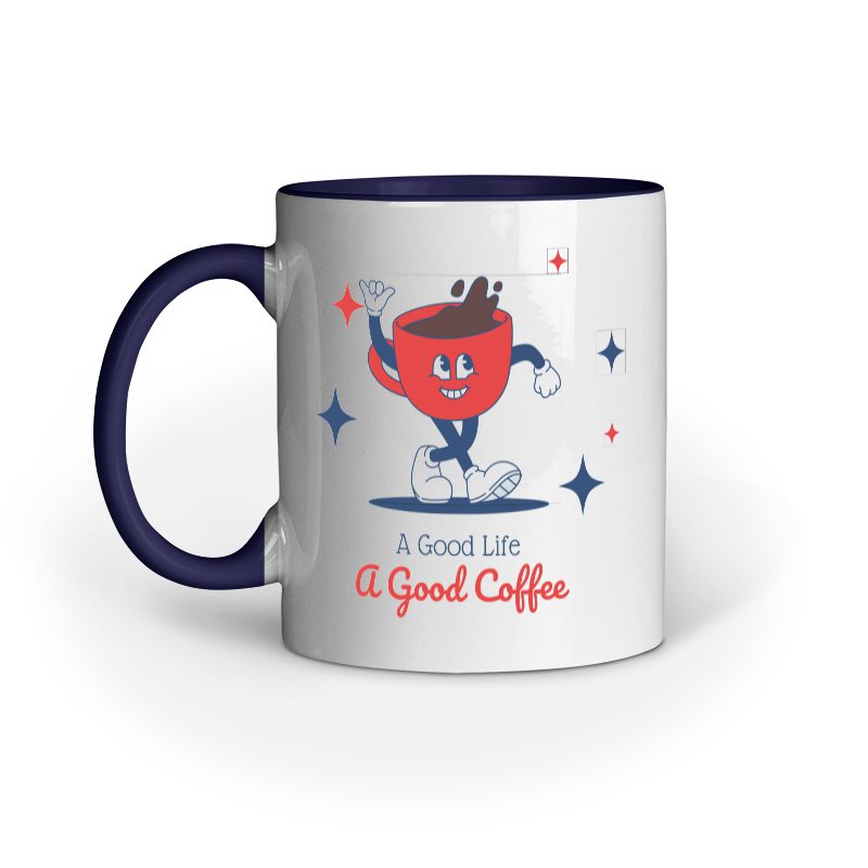 Good Life a Good Coffee – Ceramic Mug - Fashion Greet