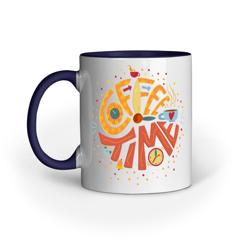 Coffee Time Lettering – Ceramic Mug - Fashion Greet