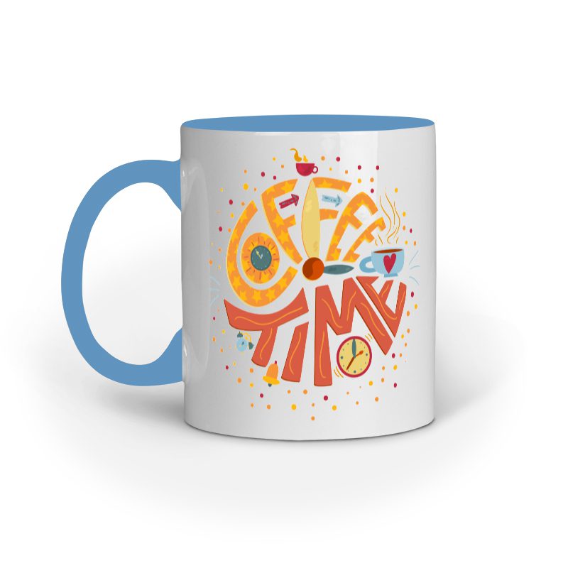 Coffee Time Lettering – Ceramic Mug - Fashion Greet