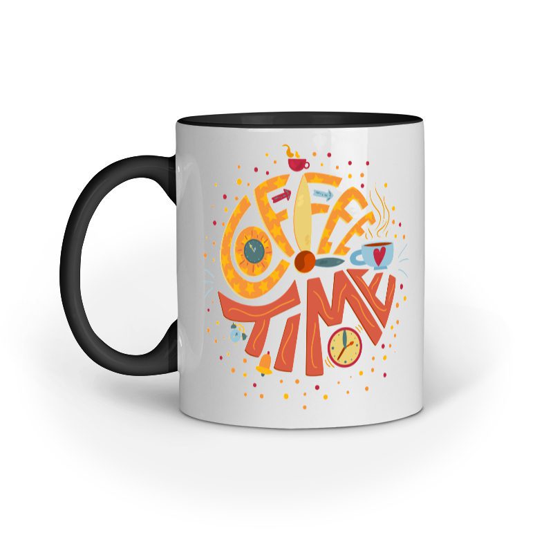 Coffee Time Lettering – Ceramic Mug - Fashion Greet
