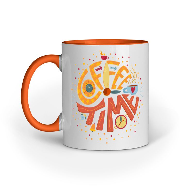 Coffee Time Lettering – Ceramic Mug - Fashion Greet