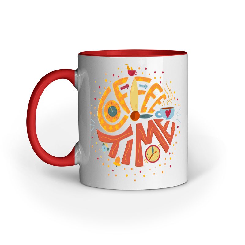 Coffee Time Lettering – Ceramic Mug - Fashion Greet