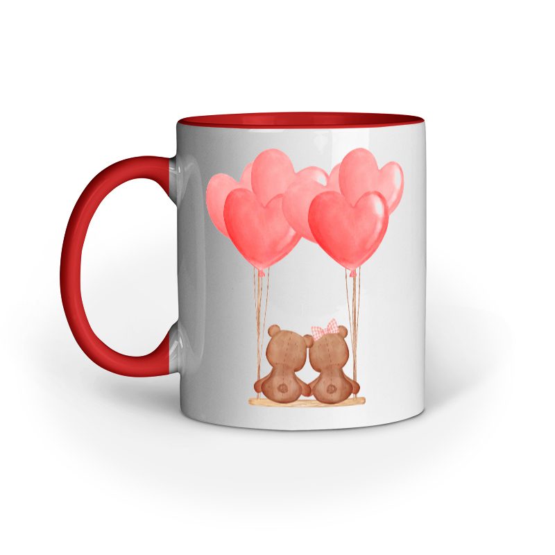 Cute Cubs with Balloons – printed Ceramic Mugs - Fashion Greet