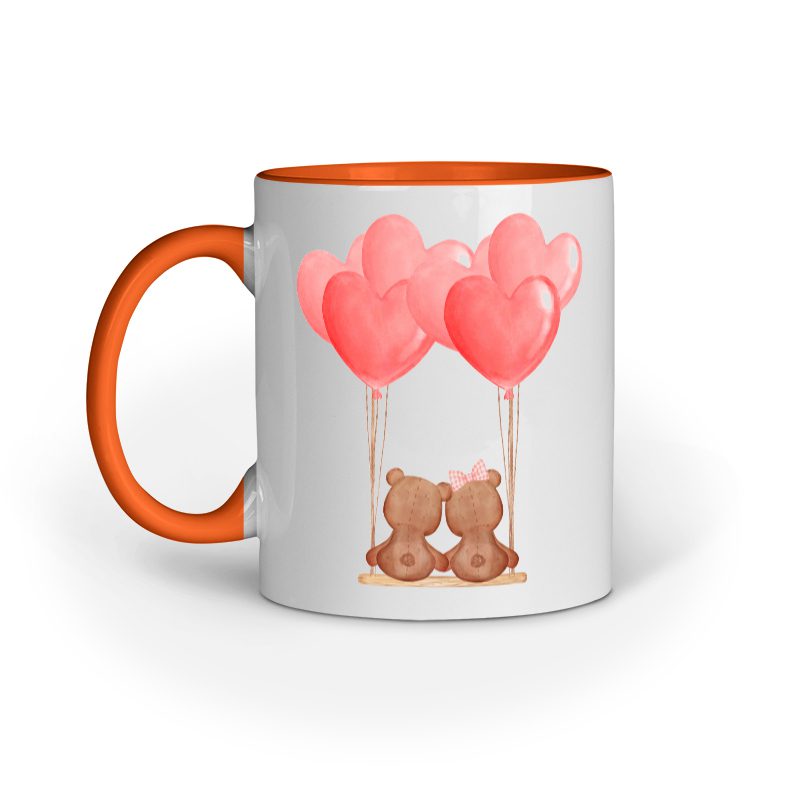 Cute Cubs with Balloons – printed Ceramic Mugs - Fashion Greet