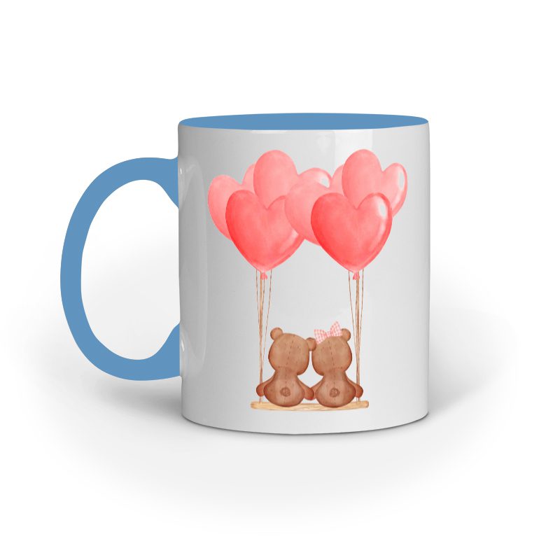 Cute Cubs with Balloons – printed Ceramic Mugs - Fashion Greet