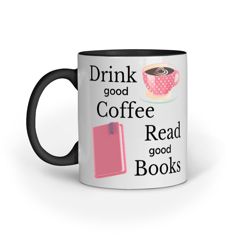 Good Coffee and Good Books – Ceramic Mug - Fashion Greet