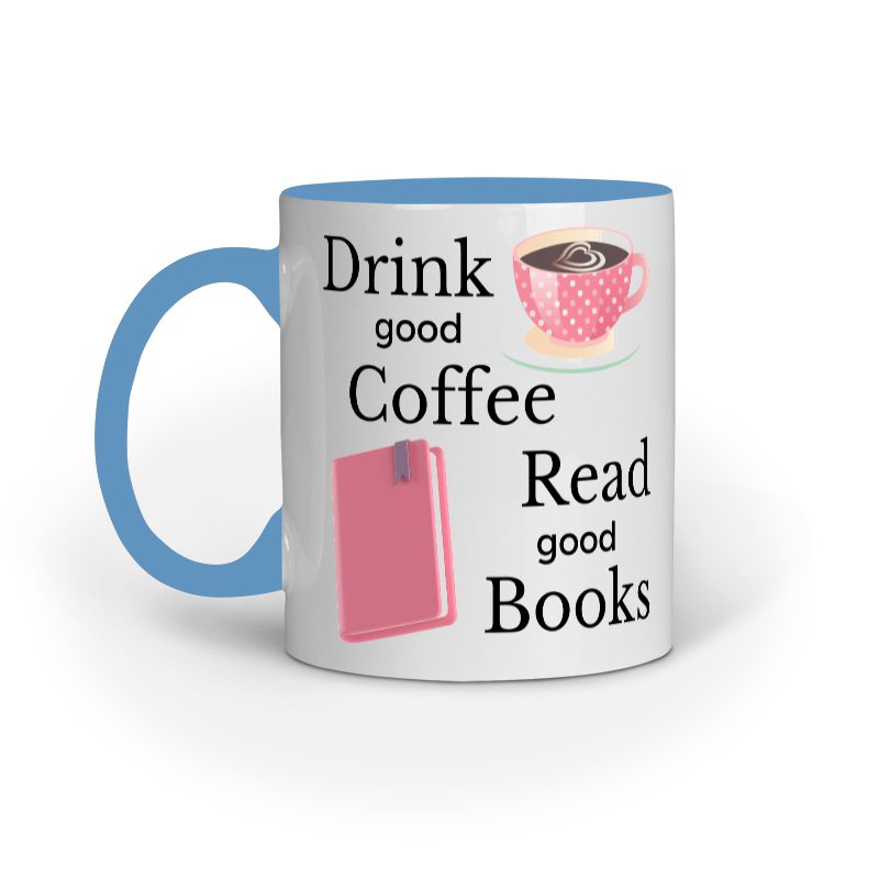 Good Coffee and Good Books – Ceramic Mug - Fashion Greet