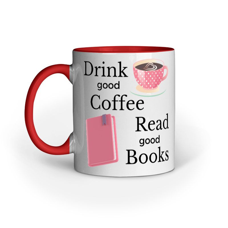 Good Coffee and Good Books – Ceramic Mug - Fashion Greet