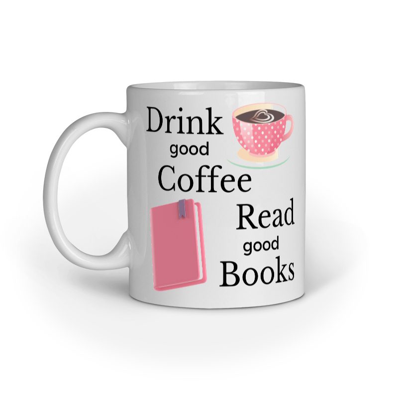 Good Coffee and Good Books – Ceramic Mug - Fashion Greet