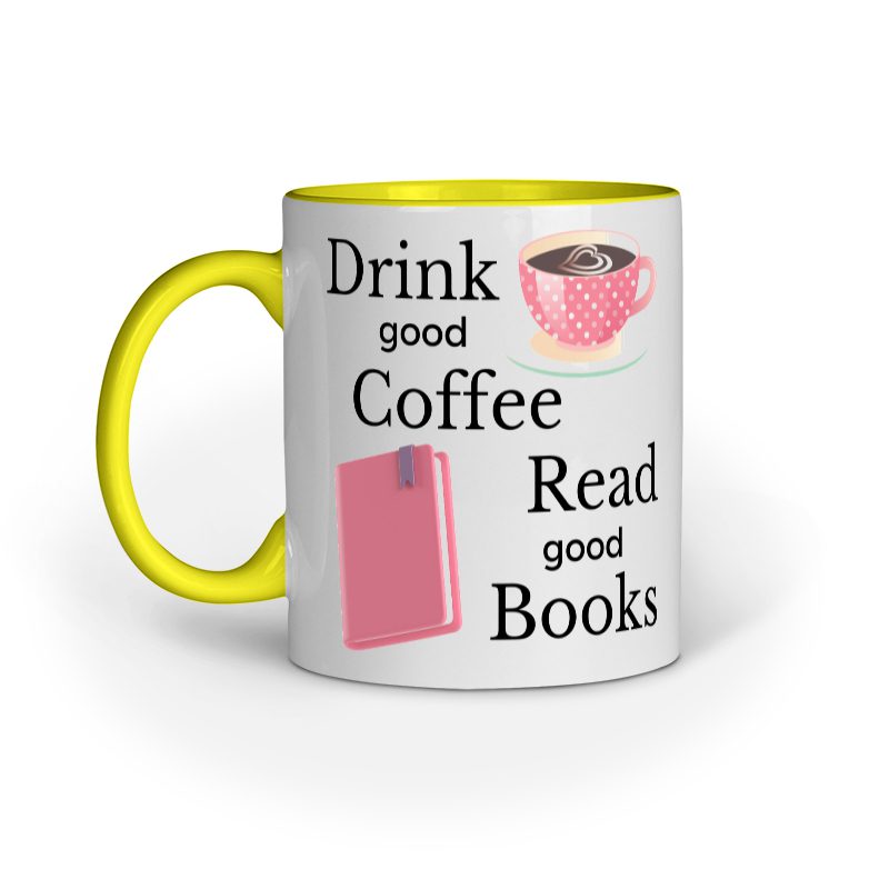 Good Coffee and Good Books – Ceramic Mug - Fashion Greet