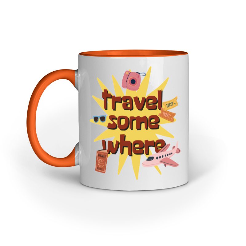 Travel some where – ceramic mug - Fashion Greet