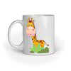 Cute giraffe behind grass ceramic mug - Fashion Greet