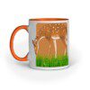Cute Deer on Grass Ground – Ceramic mug - Fashion Greet
