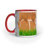 Cute Deer on Grass Ground – Ceramic mug - Fashion Greet