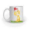 Giraffe santa cap – Ceramic Mug - Fashion Greet