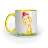 Giraffe santa cap – Ceramic Mug - Fashion Greet