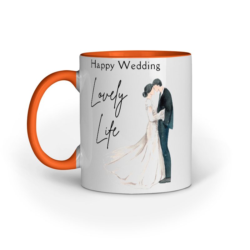 Happy Wedding Lovely Life – Ceramic Mug - Fashion Greet Happy Wedding Lovely Life – Ceramic Mug - Fashion Greet