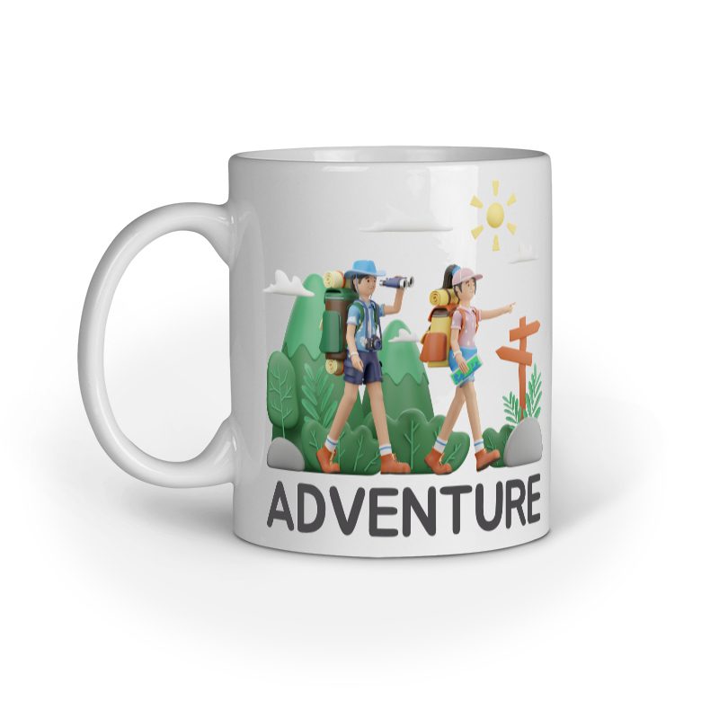 Adventure starts – Ceramic Mug - Fashion Greet