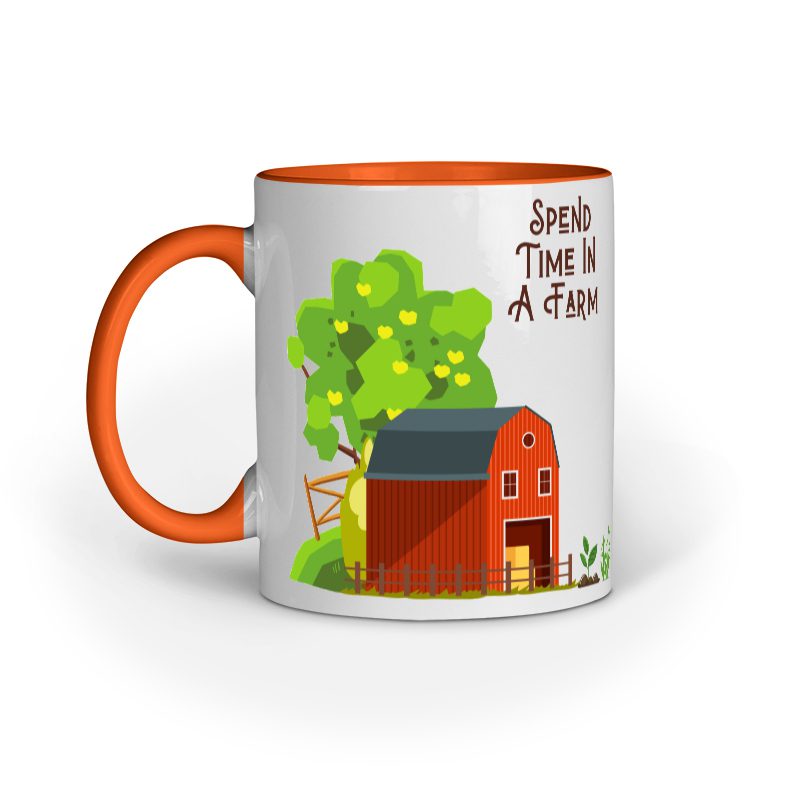 Spend Time In A Farm – Ceramic Mug - Fashion Greet