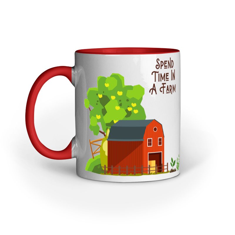 Spend Time In A Farm – Ceramic Mug - Fashion Greet