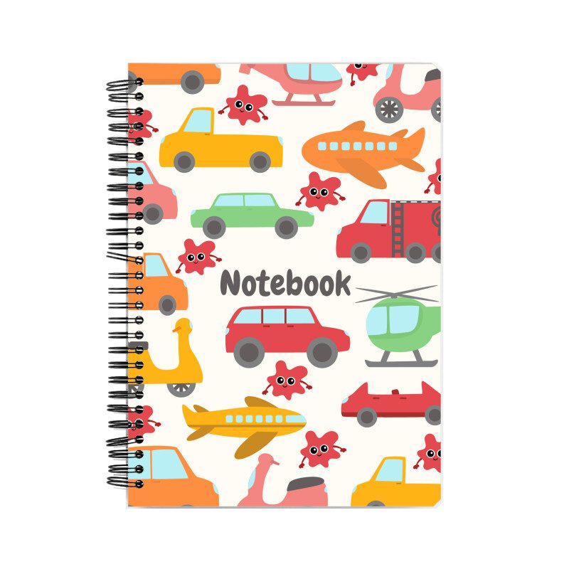 Notebook – Transport sticker theme - Fashion Greet