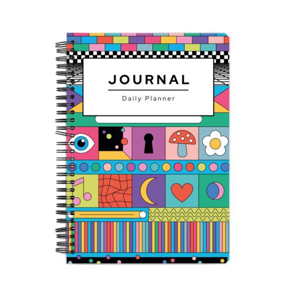 Colourful Plaster Daily Planner Notebook