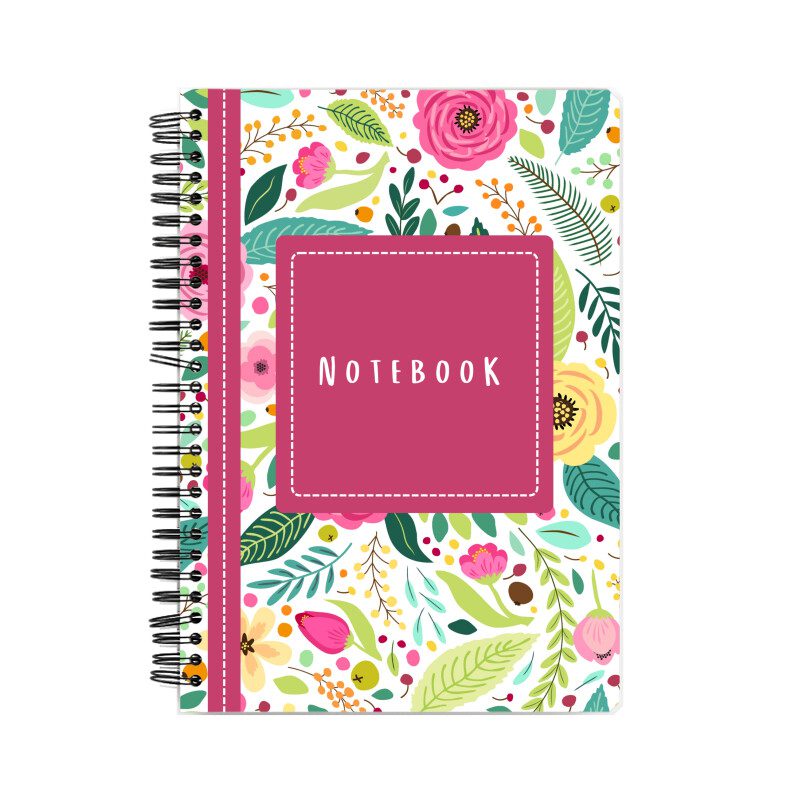 Colorful floral style notebook - Fashion Greet
