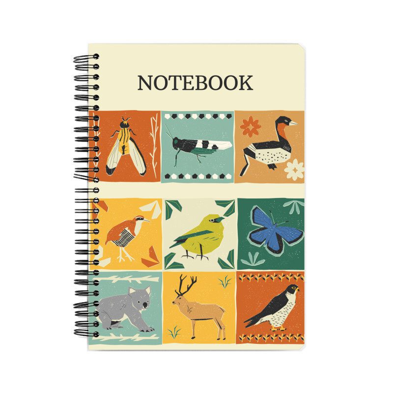 Flat Animals Illustration Notebook - Fashion Greet