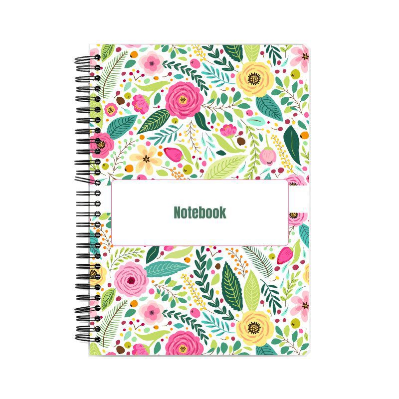 Colorful Modern Pattern Flowers Notebook - Fashion Greet