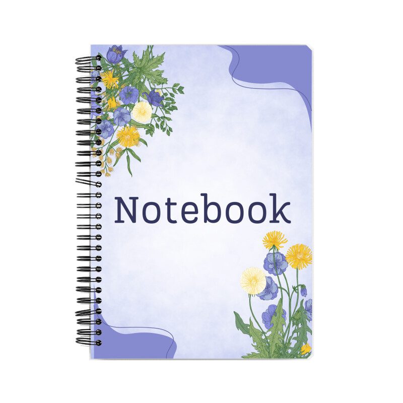 Notebook – Aesthetic floral style cover - Fashion Greet