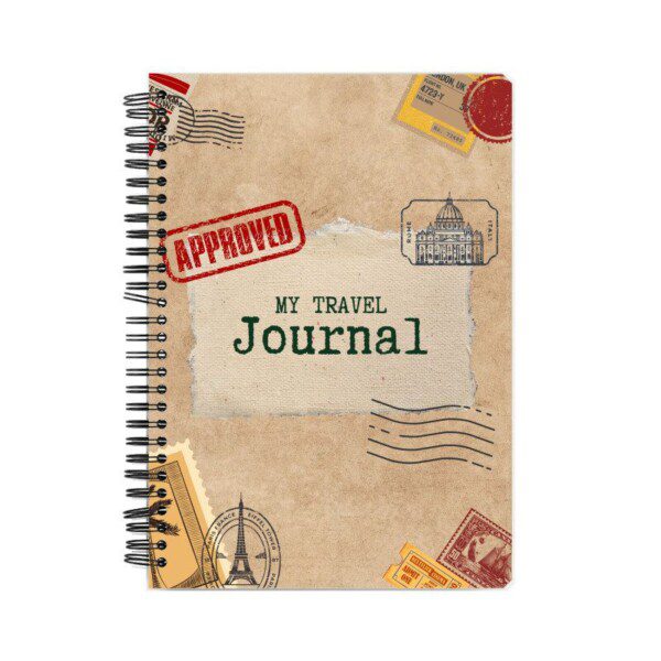 Notebook with M Travel Journal cover