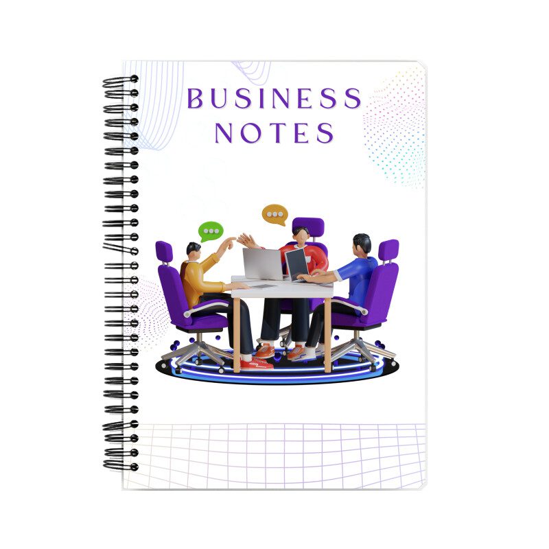 Notebook with Business Notes theme cover - Fashion Greet