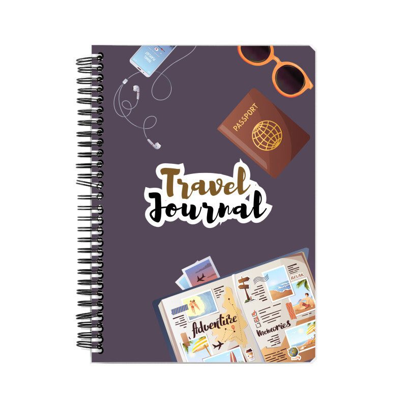 Notebook with Travel Journal theme cover - Fashion Greet