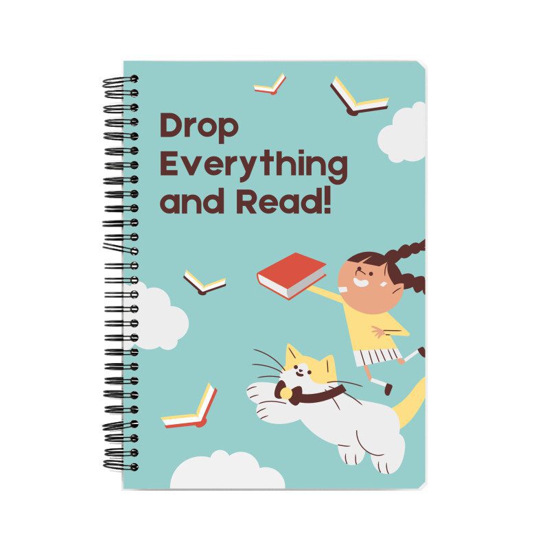Notebook with Drop Everything and Read - Fashion Greet
